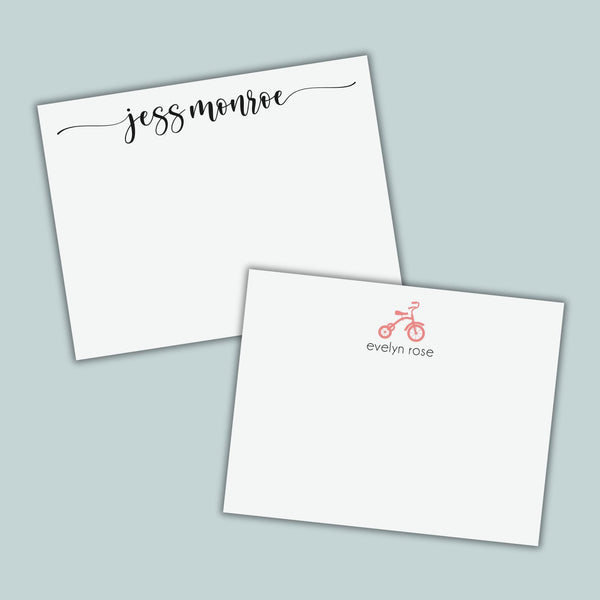 Personalized Flat Note Cards - The Note House