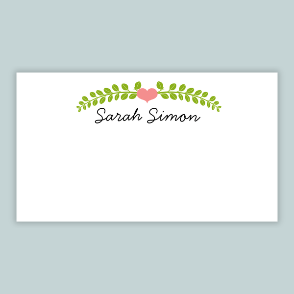 Double Branches - Personalized Gift Enclosure - The Note House