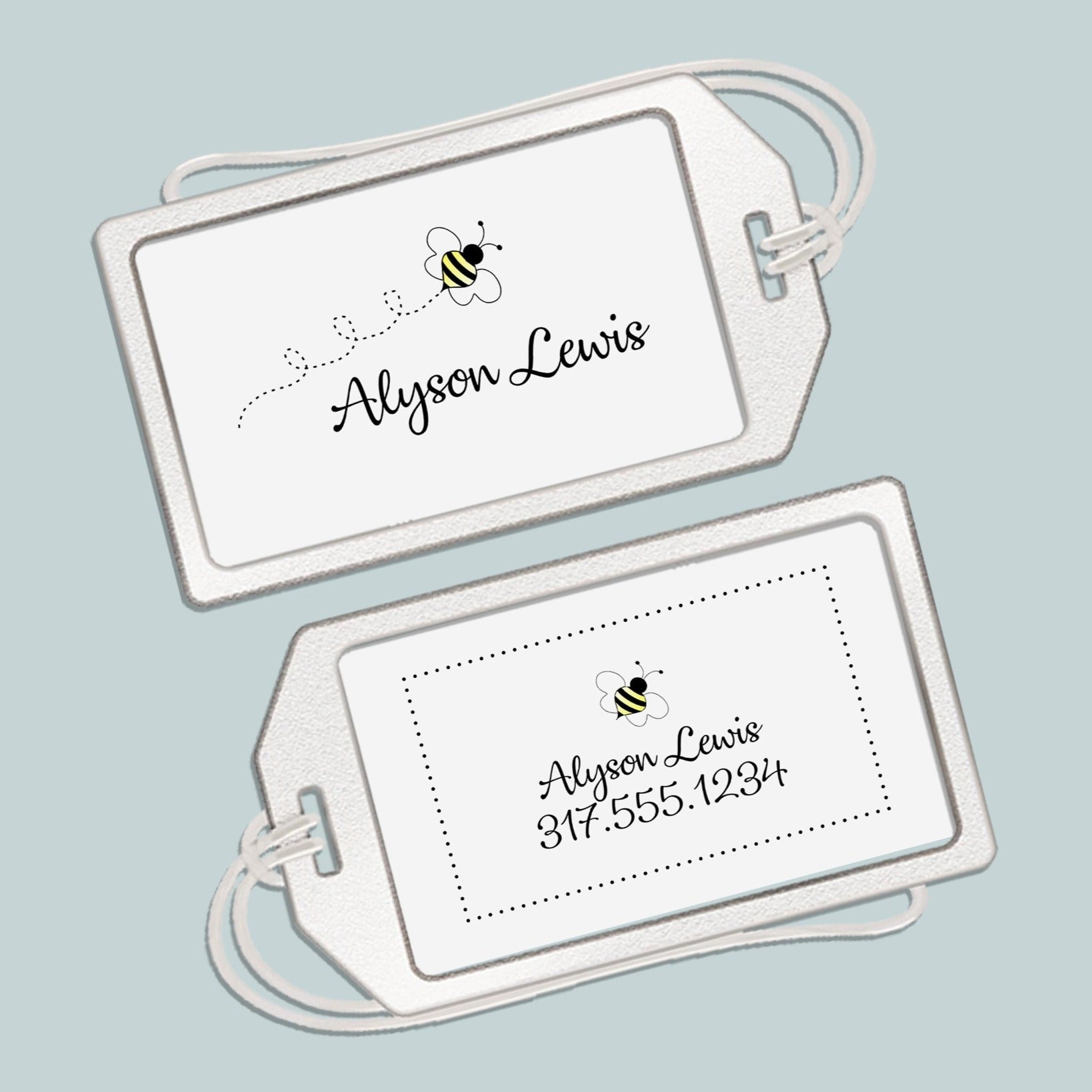 Bee luggage tag deals