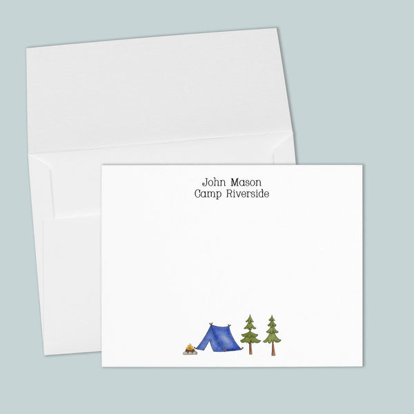 Camp Notes - Personalized Flat Note Card - The Note House