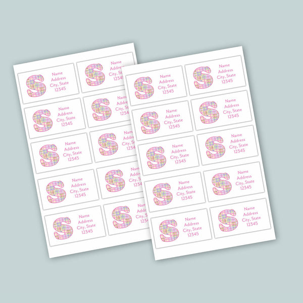 Madras Plaid Pink - Personalized Fill-in-the-Blank Thank You Cards - The Note House