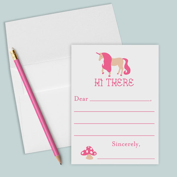 Unicorn - Lined Note Cards - The Note House