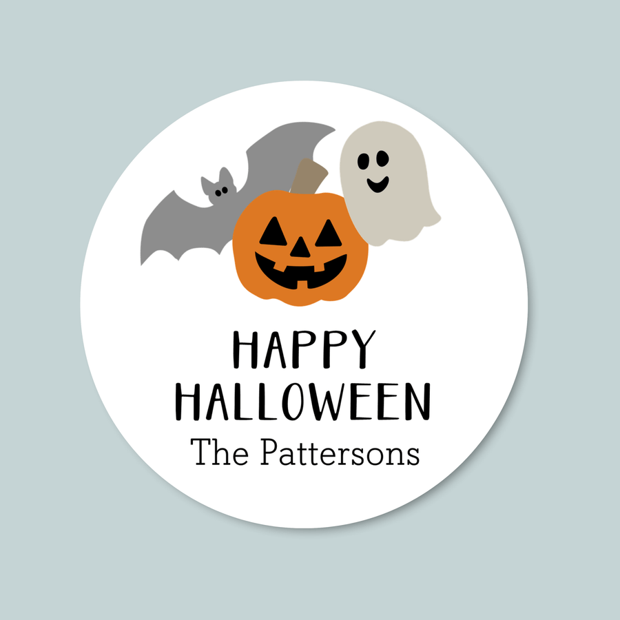 Halloween Treat Bag Stickers - The Note House