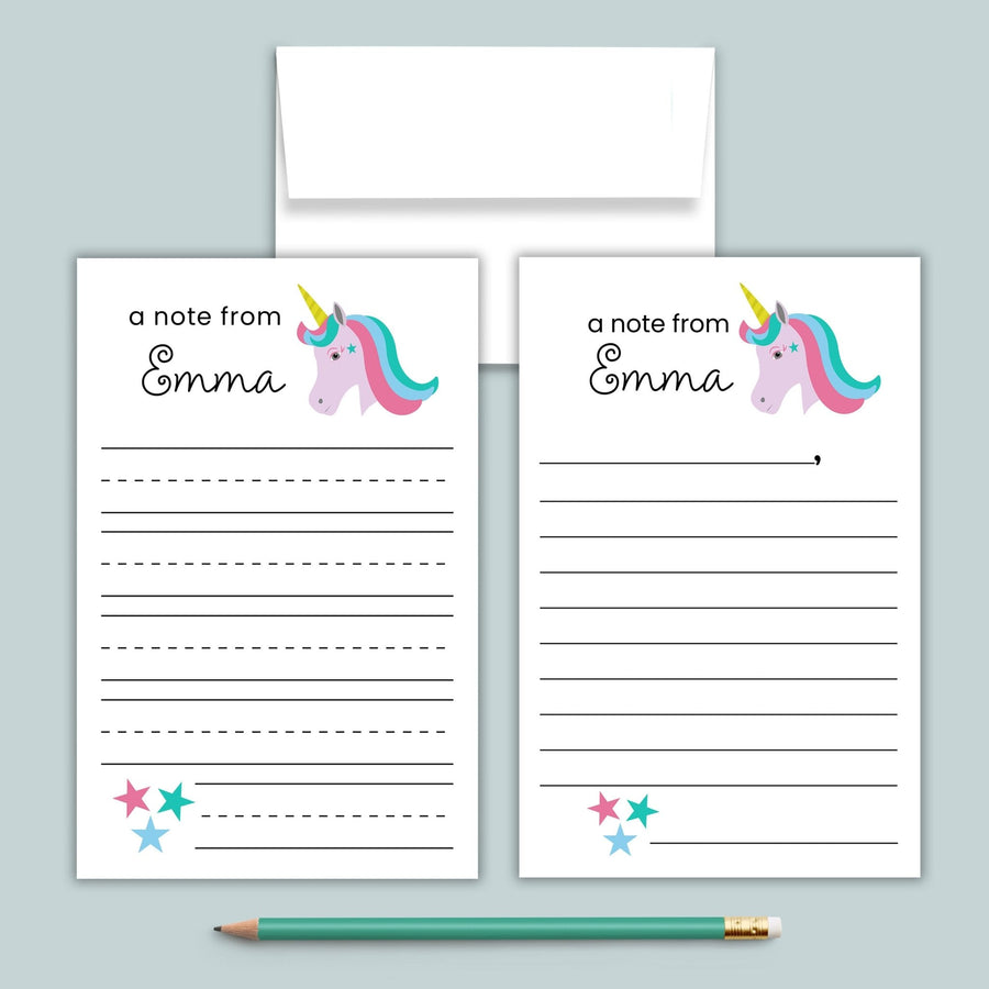 Kids: Personalized Lined Stationery - The Note House