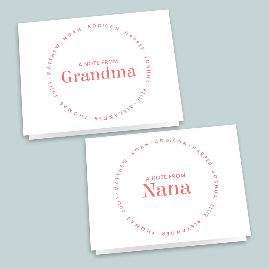 Personalized Family Note Cards - The Note House