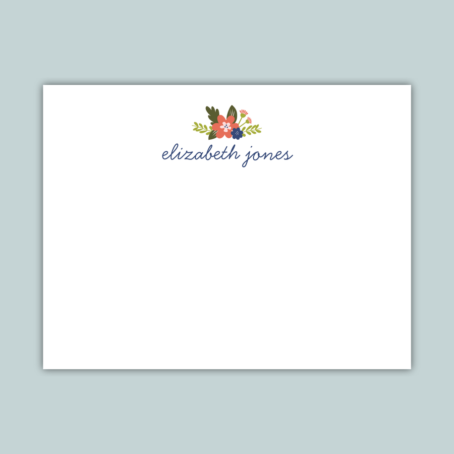 Personalized Flat Note Cards - The Note House