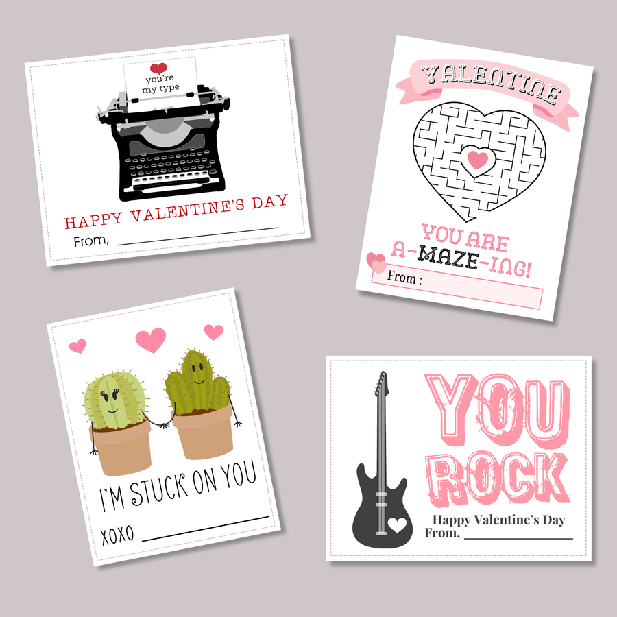 Print from Home Valentines - The Note House