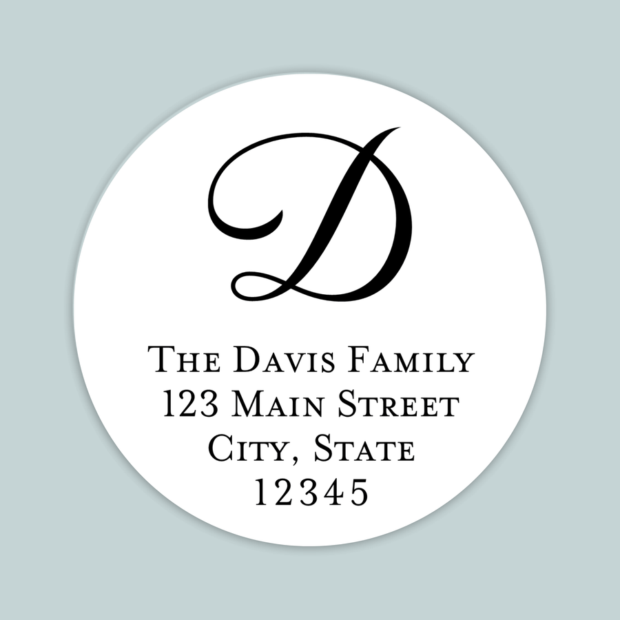 Round Address Labels - The Note House