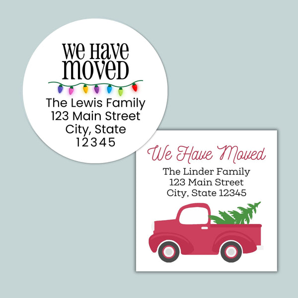 We've Moved Address Labels - The Note House