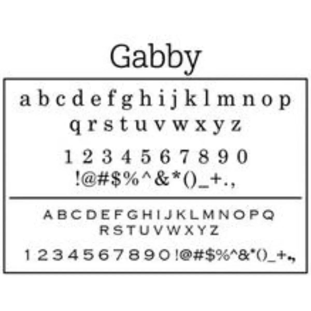 Gabby - Self-Inking Stamper - The Note House