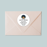The image is a label or sticker on an envelope, indicating that the envelope has been addressed to 