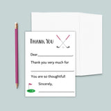 Golf (Pink) - Fill-in Thank You Notes - The Note House