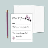 Ice Skating - Fill-in Thank You Notes - The Note House