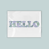 A white background with the word 