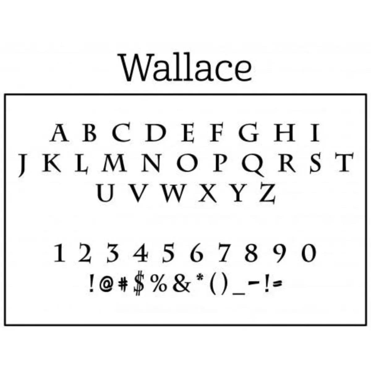 Wallace - Self-Inking Stamper - The Note House