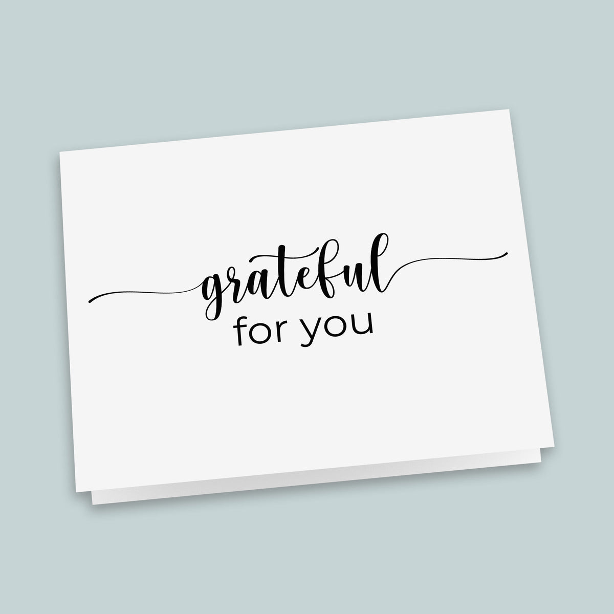 Grateful For You Folded Note Cards - Pack of 6