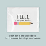 a greeting card with a pencil and the text 