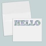 Madras Blue - Note Cards - The Note House