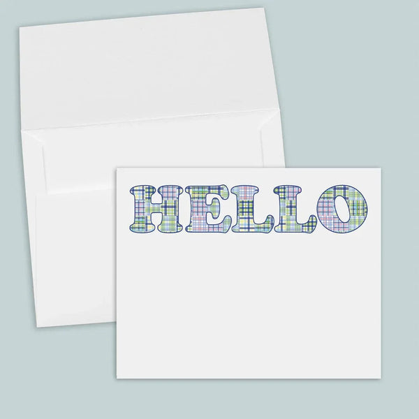 Madras Blue - Note Cards - The Note House