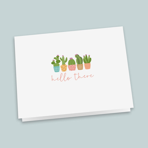Succulents Folded Note Cards for Plant Lovers - Pack of 6