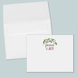 an open white envelope with a printed message on it, and the envelope is placed against a light blue background.