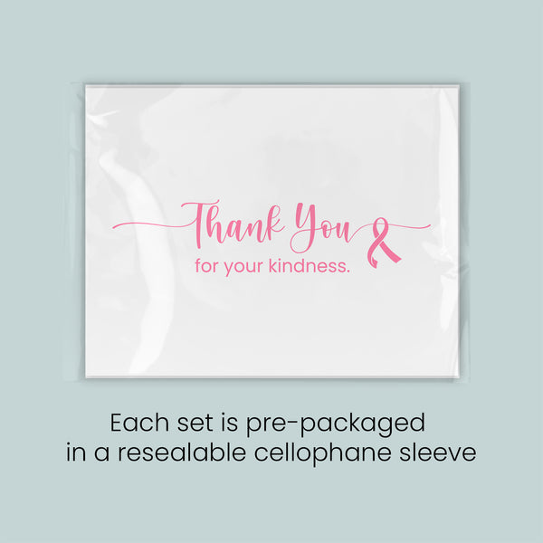The image is a set of pre-packaged greeting cards, each set in a resealable cellophane sleeve.