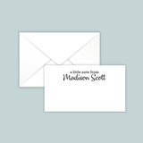 A Little Note - Personalized Gift Enclosure - The Note House