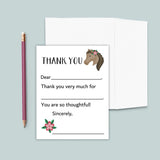 Horse - Fill-in Thank You Notes - The Note House
