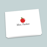 Apple - Personalized Folded Note Card - The Note House