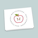 Apple Slice - Personalized Folded Note Card - The Note House
