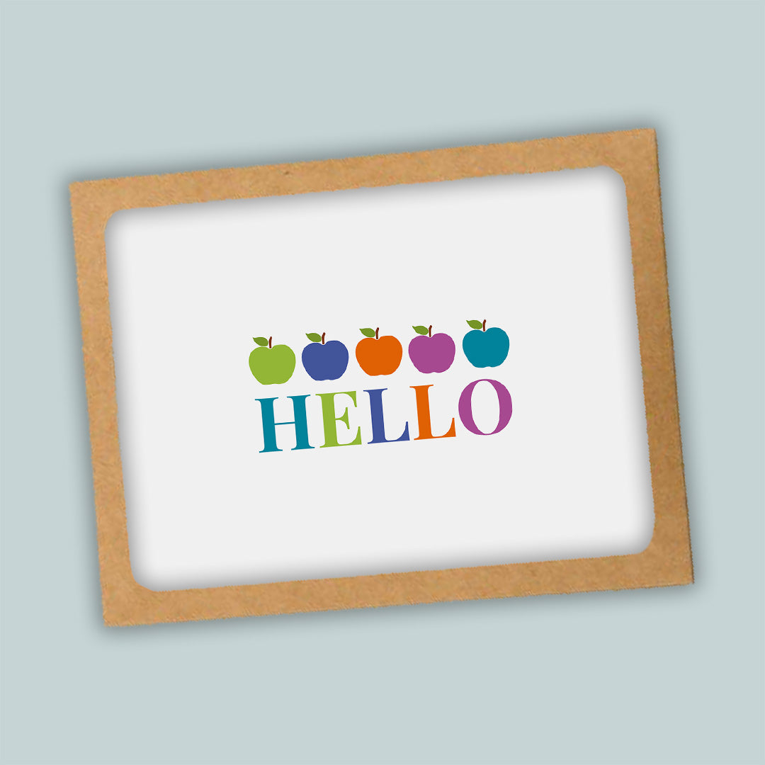 Colorful Apples - Folded Note Cards