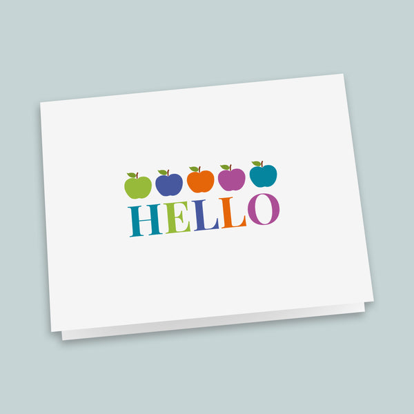 Colorful Apples - Folded Note Cards