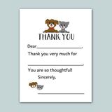 The image is a white card with a message and illustrations of a dog and a cat. The message is 