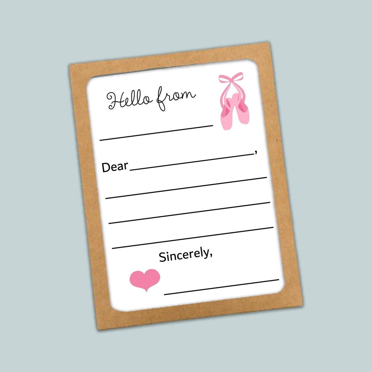 Ballet - Lined Note Cards - The Note House