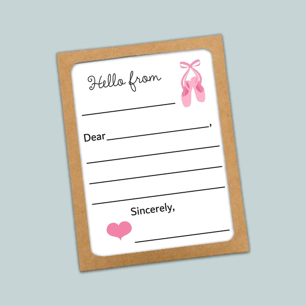 Ballet - Lined Note Cards - The Note House