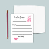Ballet - Lined Note Cards - The Note House