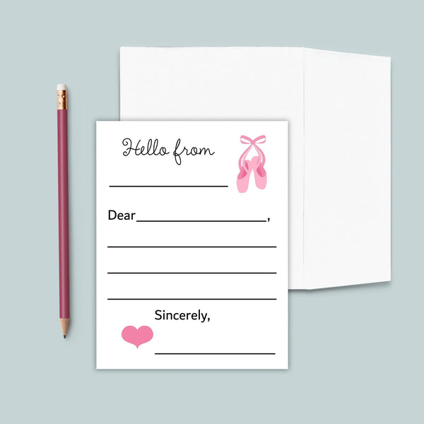 Ballet - Lined Note Cards - The Note House