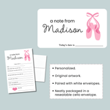 Ballet - Personalized Fill - in Letter Template - The Note House