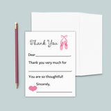 Ballet - Personalized Fill - in - the - Blank Thank You Cards - The Note House