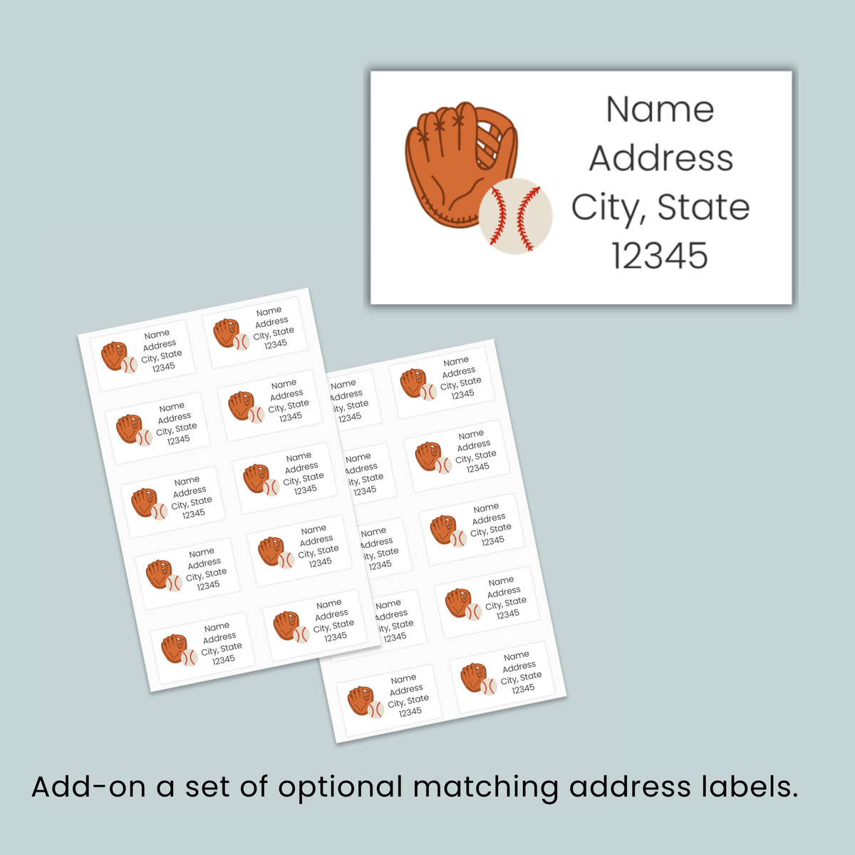 Baseball and Softball - Personalized Fill - in Letter Template - The Note House