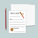 Baseball - Lined Note Cards - The Note House