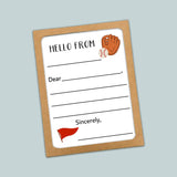 Baseball - Lined Note Cards - The Note House