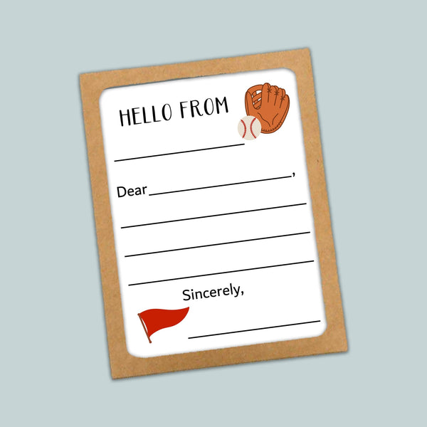 Baseball - Lined Note Cards - The Note House