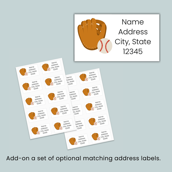 Baseball - Personalized Fill - in Letter Template - The Note House