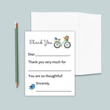 Bike and Bird - Fill - in Thank You Notes - The Note House