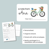 Bird and Bike - Personalized Fill - in Letter Template - The Note House