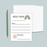 Boho Rainbow - Lined Note Cards - The Note House