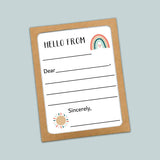 Boho Rainbow - Lined Note Cards - The Note House