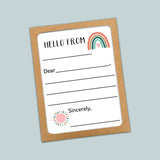 Boho Rainbow - Lined Note Cards - The Note House