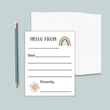 Boho Rainbow - Lined Note Cards - The Note House